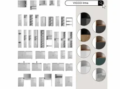 Vicco Estructura para mueble de lavadora antracita/artisan 68x30x103.5 irma Negro Outlet
