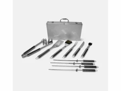 Sweeek Barbacoa|Estuche para utensilios de barbacoa de 18 piezas