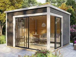 Estudio / oficina de jardín de madera 14,7 m² - Espesor 45 mm - SYLVANA^EXPERTLAND New