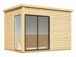 EXPERTLAND Caseta De Jardín|Estudio / oficina de jardín de madera 10,2 m² - Espesor 45 mm - SYLVANA