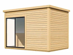 EXPERTLAND Caseta De Jardín|Estudio / oficina de jardín de madera 10,2 m² - Espesor 45 mm - SYLVANA