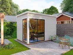 EXPERTLAND Caseta De Jardín|Estudio / oficina de jardín de madera 10,2 m² - Espesor 45 mm - SYLVANA