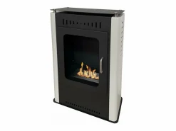 Estufa de bioetanol chimenea biochimenea suelo ASIA L50 x 27 x H80 Negro Clearance