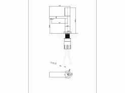 Essebagno Grifo|Exil grifo mezclador bajo cromado para lavabo