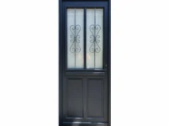 GD Menuiseries Puerta De Entrada|Exo Puerta de Entrada de Madera Modelo 'Sobra' 215X90 Lado Izquierdo de Mesa de Empujar sin manilla