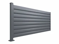 EXPERTLAND Cercados Y Ocultación|Extensión de valla tipo persiana para instalar en aluminio antracita - H80 x L173 cm - BAROMA