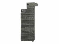 Garden Furniture Farid Mesa alta de jardín ratán sintético 120x55x110 cm Gris Outlet