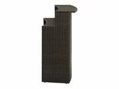 Garden Furniture Farid Mesa alta de jardín ratán sintético marrón 120x55x110 cm Marru00f3n New