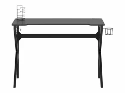 Garden Furniture Faril Escritorio gaming con patas en forma de K 110x60x75 cm Negro Best