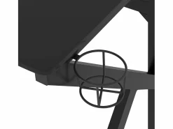 Garden Furniture Faril Escritorio gaming con patas en forma de K 110x60x75 cm Negro Best