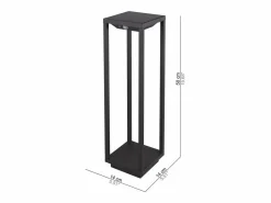 Iluminación Exterior|Energía Solar|Farol solar oscuro para el hogar, 2,2 W, LED, funciona con pilas, IP54, color azafrán