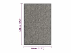 Felpudo de nudo marrón claro 80x120 cm ES973810 Marru00f3n Clearance