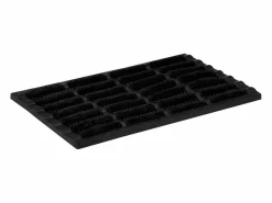 Felpudo rectangular de goma y fibra de coco 40x60 cm ES842302^ Discount