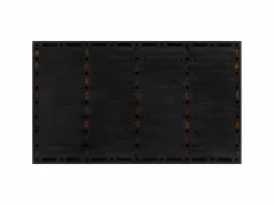 Felpudo rectangular de goma y fibra de coco 45x75 cm ES211809 Marru00f3n Outlet