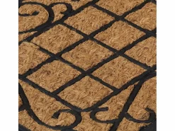 Felpudo rectangular de goma y fibra de coco 45x75 cm ES213549^ Online