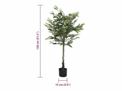 Ficus artificial 480 hojas 130 cm Verde Discount