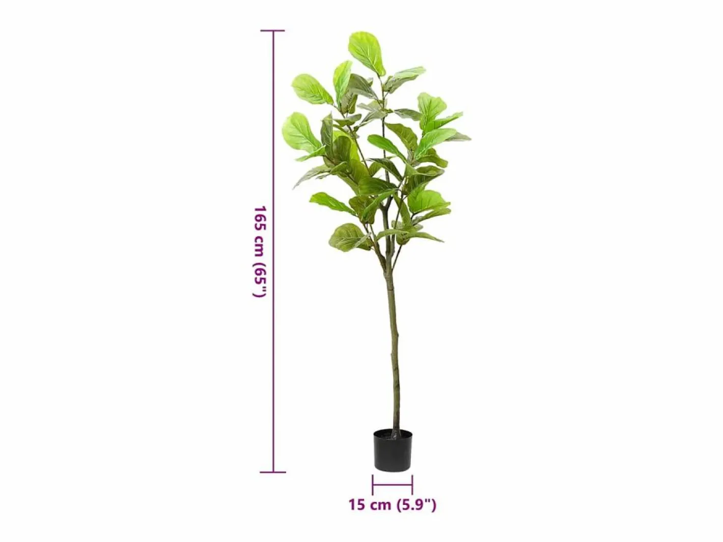 Ficus artificial 48 hojas 165 cm^ Outlet