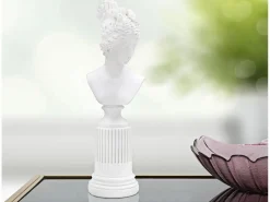 Figura escultura busto clásica de mujer en resina blanca Era Blanco Sale