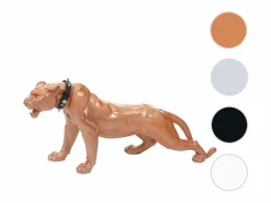Figurita decorativa pantera con collar, antiguo alto brillo con collar^MCW New