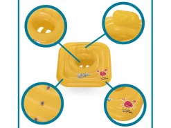 Bestway Flotador Hinchable para Bebés de 1 a 2 años Swin Safe 72x24 cm con Asiento Incluido Color Amarillo Outlet