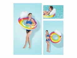 Bestway Deportes Náuticos|Flotador Hinchable para Playa o Piscina Rainbow Dreams Swin Tube 105x33 cm con Posavasos