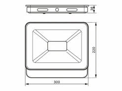 Iluminación Exterior|Foco LED 175-265 V CA 50 W 3000 K