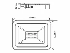 Foco LED 200-265 V CA 30 W 3000 K^ Clearance