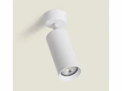 Ledkia Plafón|Foco Portalámparas Aluminio para Bombillas GU10 Cuarzo Blanco