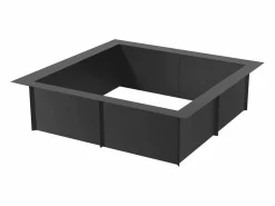 Brasero|Fogata de Jardín, SucceBuy Anillo Cuadrado para Fogata 106,7×106,7 cm de Acero, para Exteriores, con Revestimiento DIY, Anillo para Fogata de Campo