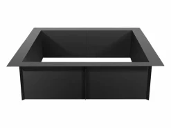Brasero|Fogata de Jardín, SucceBuy Anillo Cuadrado para Fogata 106,7×106,7 cm de Acero, para Exteriores, con Revestimiento DIY, Anillo para Fogata de Campo