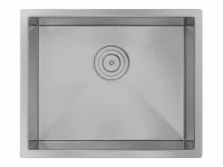 Vente-unique Fregadero de acero inoxidable - 55x45 cm - - SOELA Gris Hot