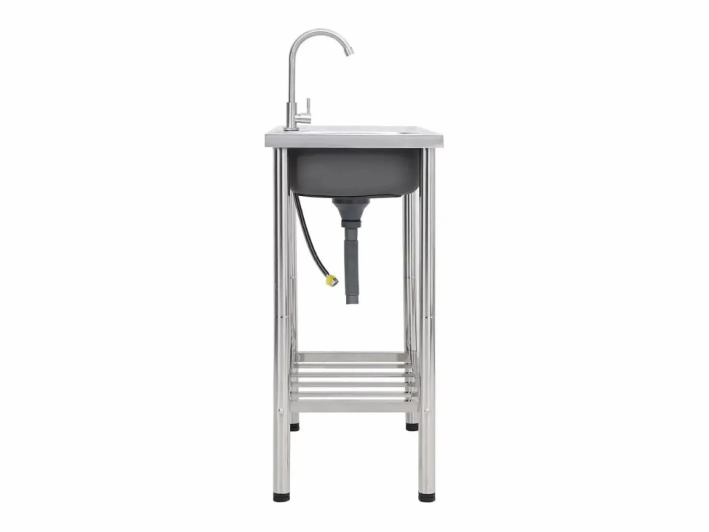 Fregadero de camping de un seno y grifo acero inoxidable ES475193^