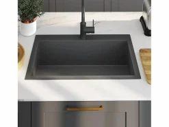 Fregadero de cocina de acero inoxidable hecho a mano^ Sale