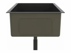 Fregadero de cocina de acero inoxidable hecho a mano Negro New