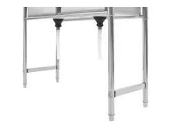 Fregadero de cocina de doble seno de acero inoxidable Plateado Sale
