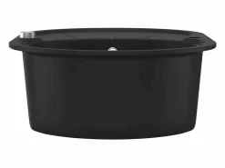 Fregadero|Fregadero de cocina de granito de un seno ovalado