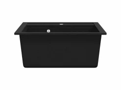 Fregadero de cocina de granito de un solo tazón^