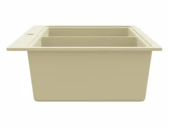 Fregadero de cocina de granito doble^