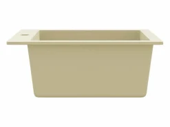 Fregadero de cocina de granito, fregadero individual, color Beige Online