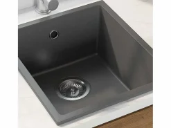 Fregadero de cocina 38 x 44 x 20 cm Granito Gris Online