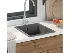 Fregadero de cocina 38 x 44 x 20 cm Granito Gris Online