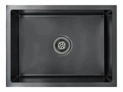 Fregadero de cocina hecho a mano de acero inoxidable^