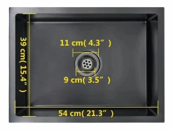 Fregadero de cocina hecho a mano de acero inoxidable^