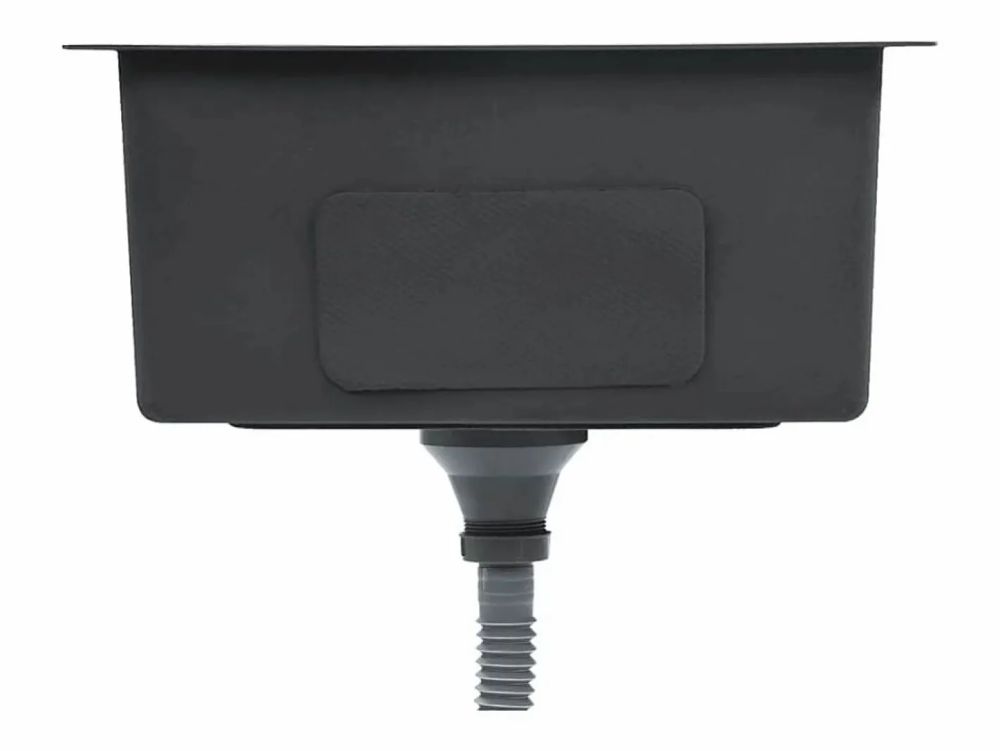 Fregadero de cocina hecho a mano de acero inoxidable Plateado Discount