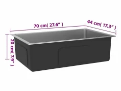 Fregadero de cocina hecho a mano de acero inoxidable^ Online
