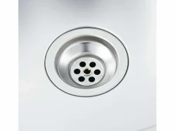 Fregadero de cocina hecho a mano de acero inoxidable Plateado Outlet