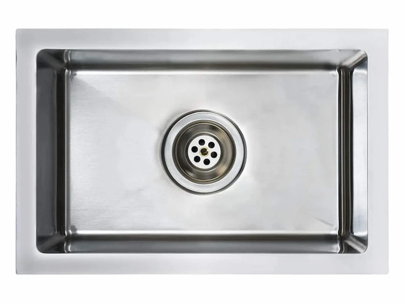 Fregadero de cocina hecho a mano de acero inoxidable Plateado Hot