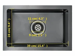 Fregadero de cocina hecho a mano de acero inoxidable^ Discount