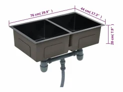 Fregadero|Fregadero de cocina hecho a mano de acero inoxidable