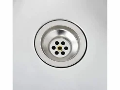 Fregadero de cocina hecho a mano de acero inoxidable Plateado Online